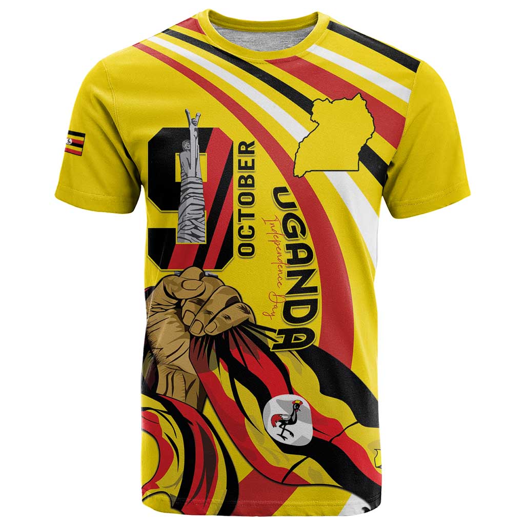 Uganda T-Shirt 63rd Anniversary Of Independence Graphic Tee