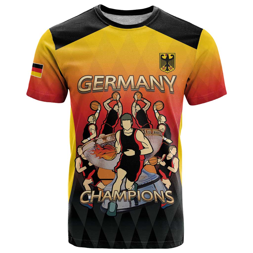 Custom Germany Basketball T-Shirt European Champions 2025 Graphic Tee