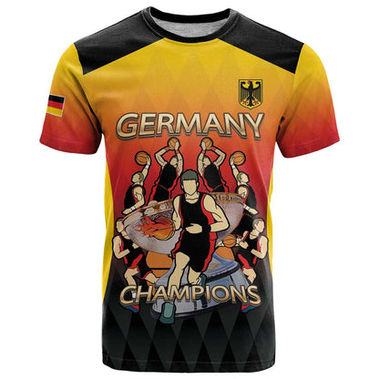 Custom Germany Basketball T-Shirt European Champions 2025 Graphic Tee