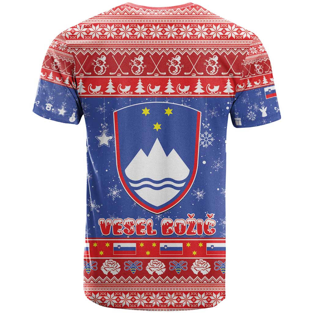 Slovenia Christmas T-Shirt Coat Of Arms Vesel Bozic Graphic Tee