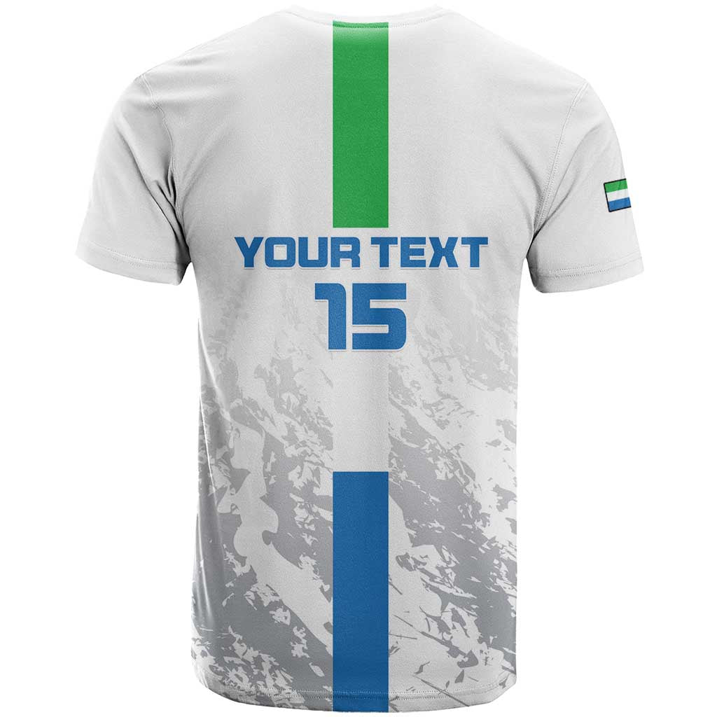 Custom Sierra Leone Football T-Shirt Go Leone Stars Graphic Tee