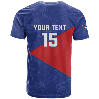 Custom Cuba Basketball T-Shirt Flag Style Graphic Tee