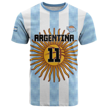 Custom Argentina Basketball T-Shirt Go El Alma Argentina Graphic Tee