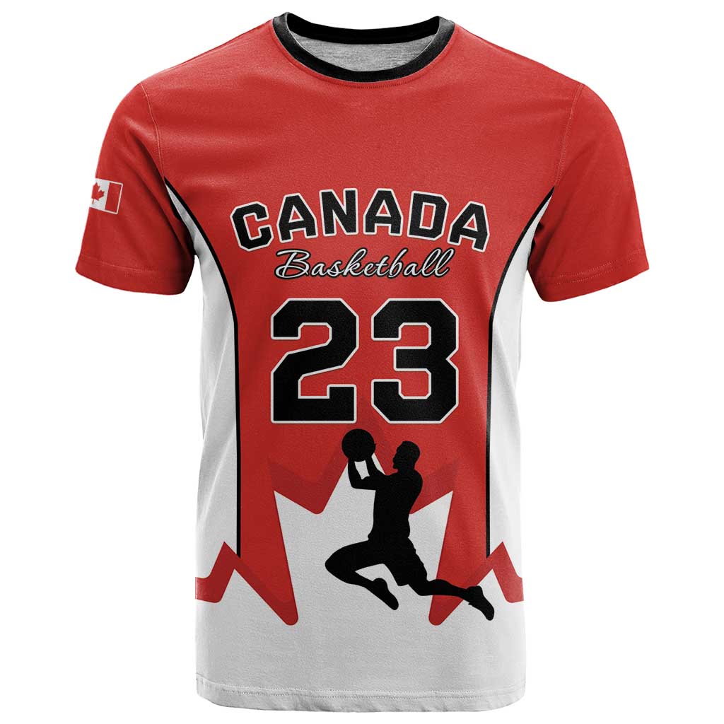 Custom Canada Basketball T-Shirt Go Champions Team Canada Graphic Tee