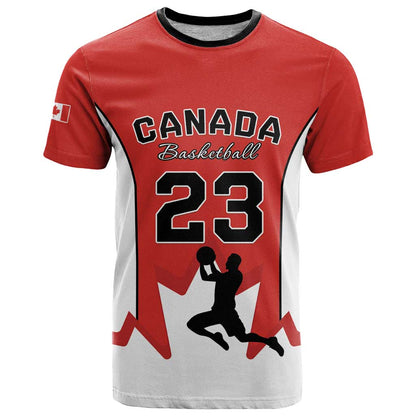 Custom Canada Basketball T-Shirt Go Champions Team Canada Graphic Tee