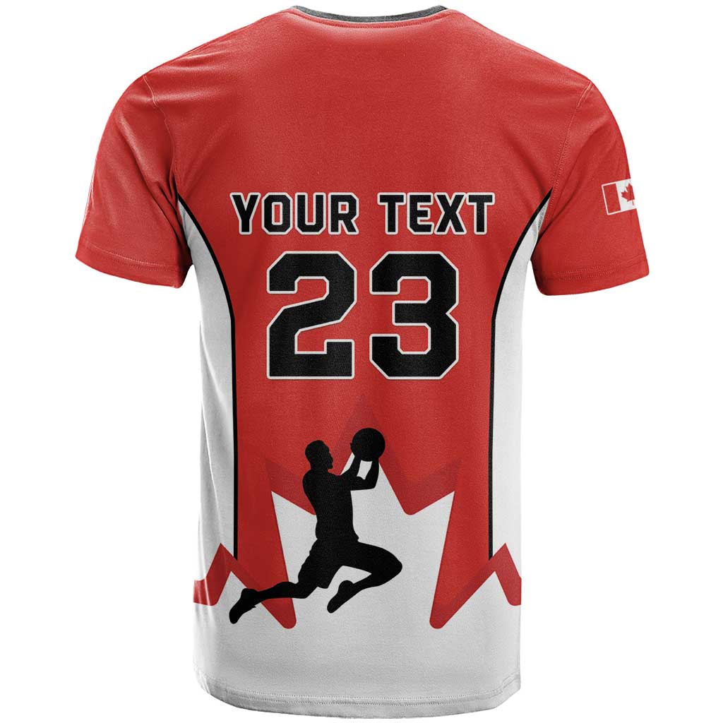 Custom Canada Basketball T-Shirt Go Champions Team Canada Graphic Tee