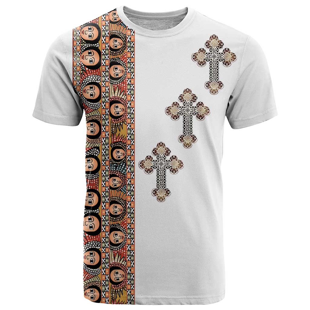 Ethiopia Angels Tilet T-Shirt Ethiopian Cross Graphic Tee