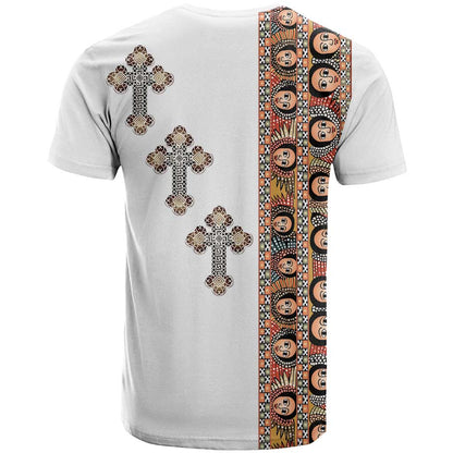Ethiopia Angels Tilet T-Shirt Ethiopian Cross Graphic Tee