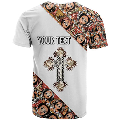 Personalized Ethiopian Orthodox Church Angel T-Shirt Graphic Tee