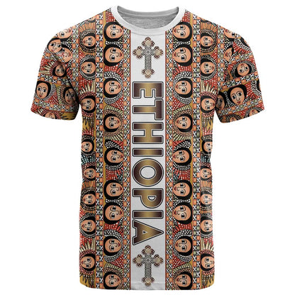 Personalized Ethiopian Tewahedo Angel Orthodox T-Shirt Graphic Tee