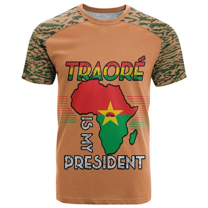 Africa in Solidarity with Traore T-Shirt Africa For Africans Graphic Tee