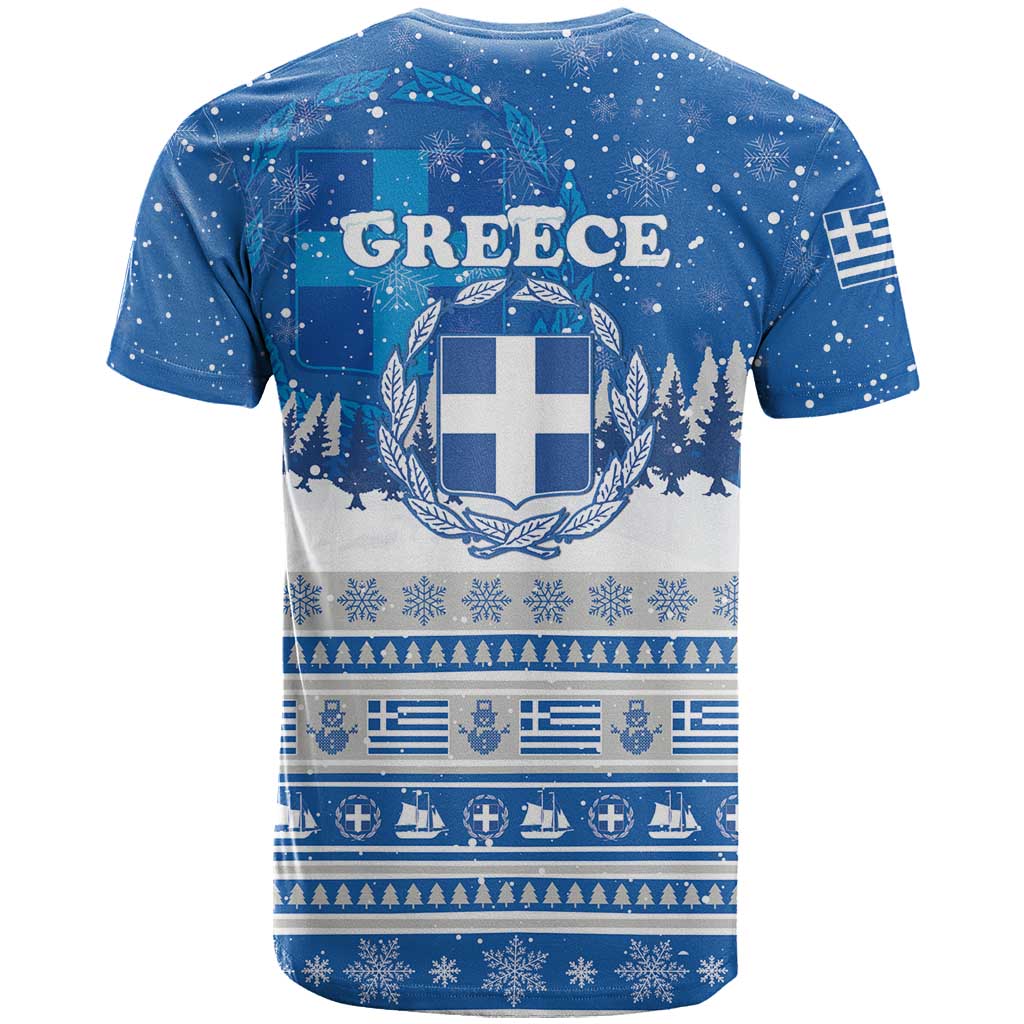 Greece Christmas T-Shirt Saint Basil Kala Cristouyenna Graphic Tee