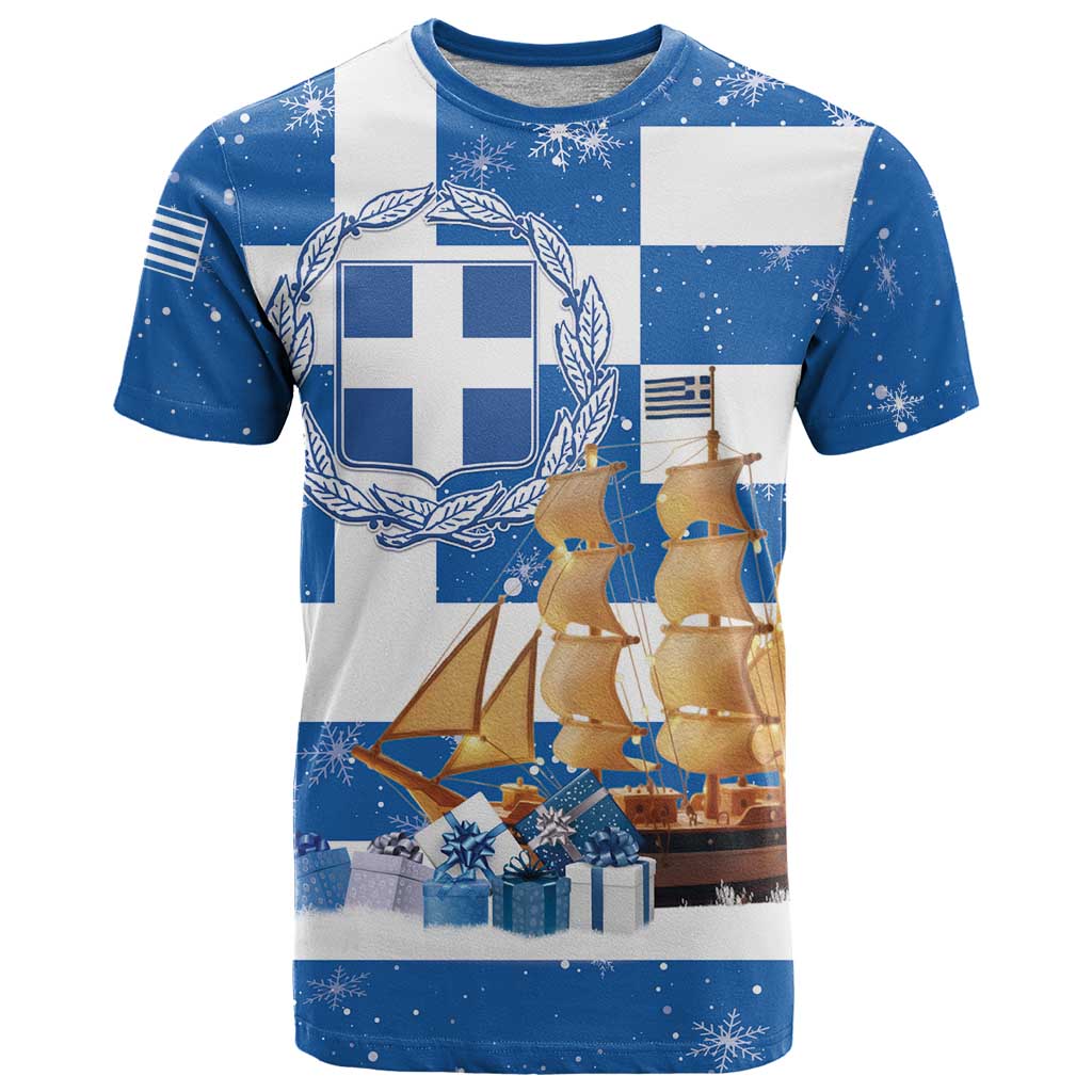 Greece Karavaki Christmas T-Shirt Merry Chirstmas 2025 Graphic Tee
