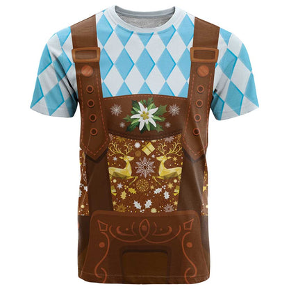 Germany Christmas T-Shirt Bavarian Costume Style Graphic Tee