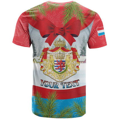 Personalised Luxembourg Christmas T-Shirt Schei Chreschtdeeg 2025 Graphic Tee