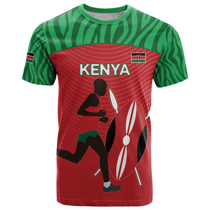 Custom Athletics Kenya T-Shirt Kenyan Runner Graphic Tee