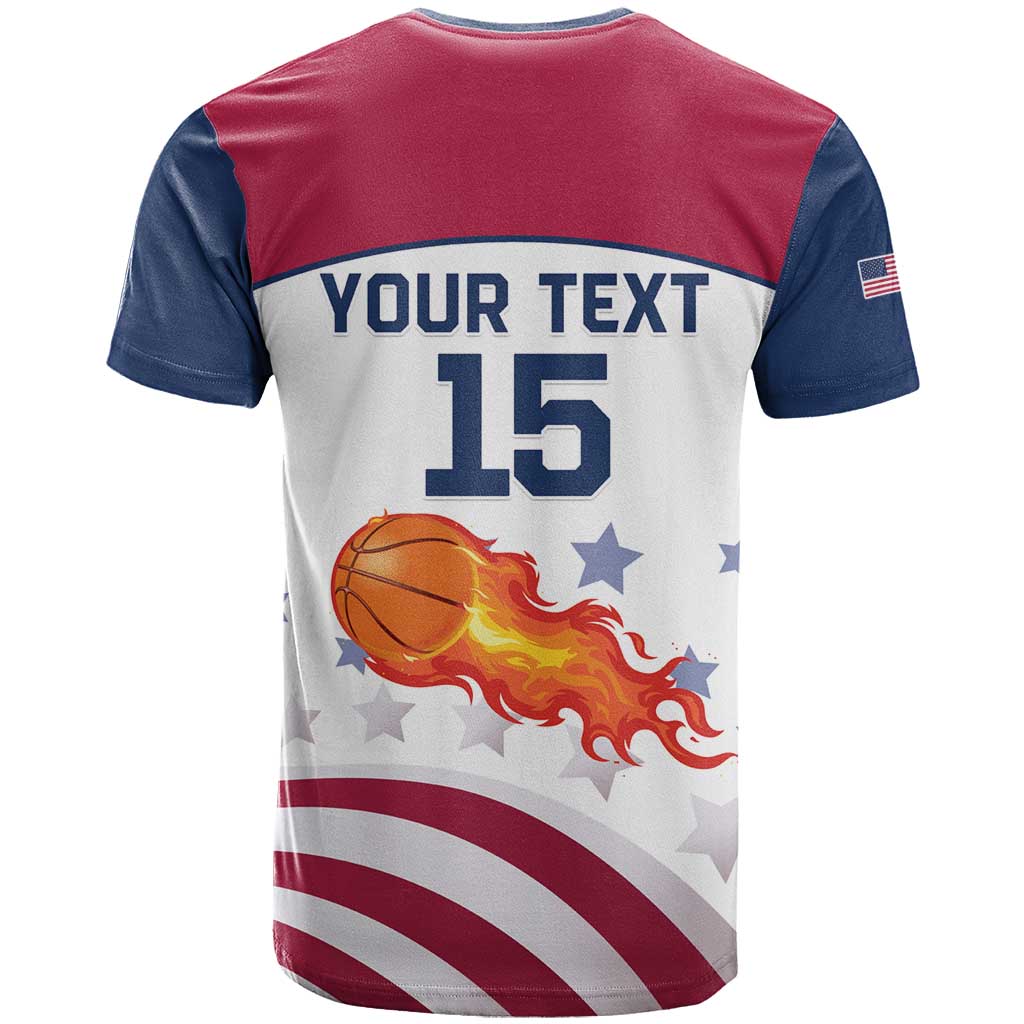 Custom United States Basketball T-Shirt Go Champions Graphic Tee