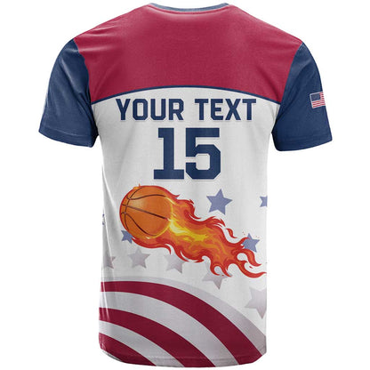 Custom United States Basketball T-Shirt Go Champions Graphic Tee