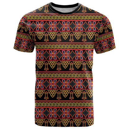 Cameroon Traditional Toghu Pattern T-Shirt Graphic Tee