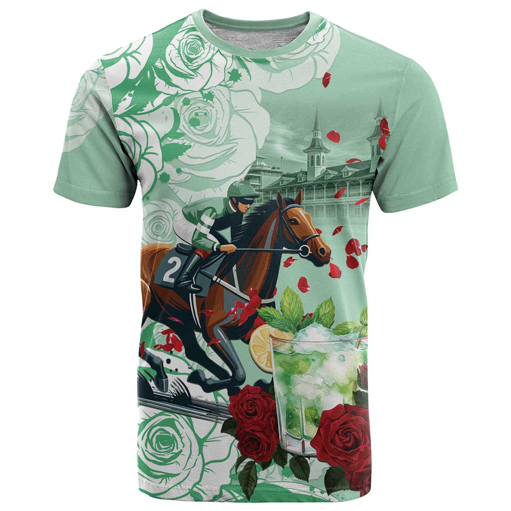 Kentucky Horse Racing T-Shirt Churchill Downs Derby Mint Julep Cocktail Graphic Tee