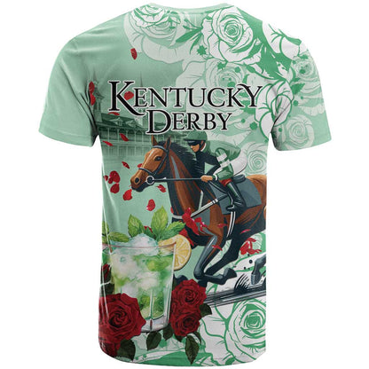 Kentucky Horse Racing T-Shirt Churchill Downs Derby Mint Julep Cocktail Graphic Tee