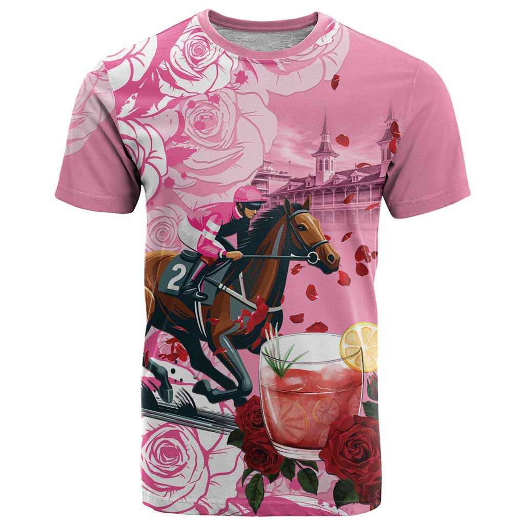 Kentucky Horse Racing T-Shirt Churchill Downs Derby Strawberry Mint Julep Cocktail Graphic Tee