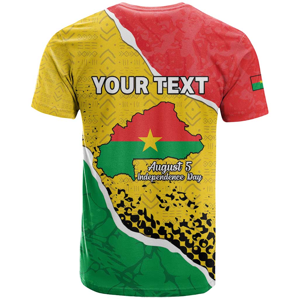 Personalized Burkina Faso Independence Day T-Shirt Coat Of Arms - Grunge Style Graphic Tee
