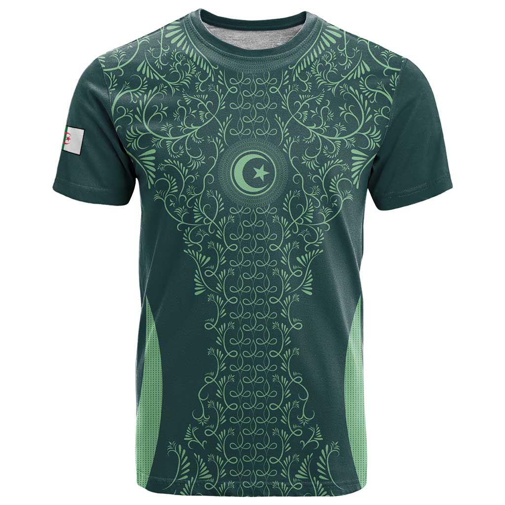 Custom Algeria Football T-Shirt Come On Greens Graphic Tee