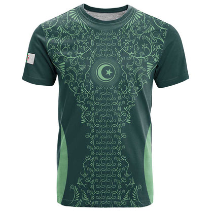 Custom Algeria Football T-Shirt Come On Greens Graphic Tee