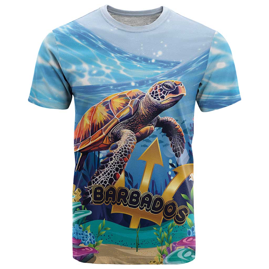 Personalised Barbados Sea Turtle T-Shirt Ocean Style Graphic Tee