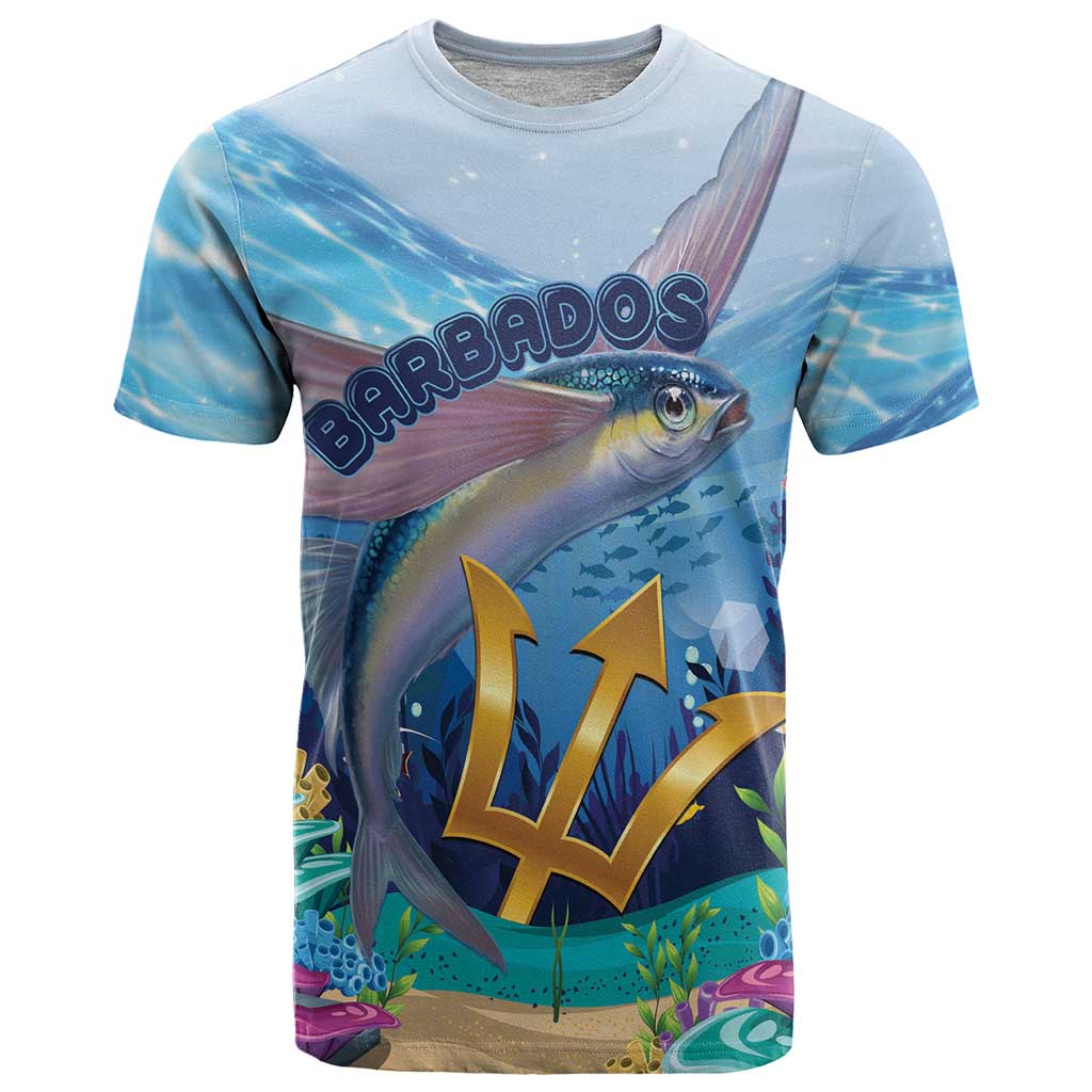 Personalised Barbados Flying Fish T-Shirt Ocean Style Graphic Tee