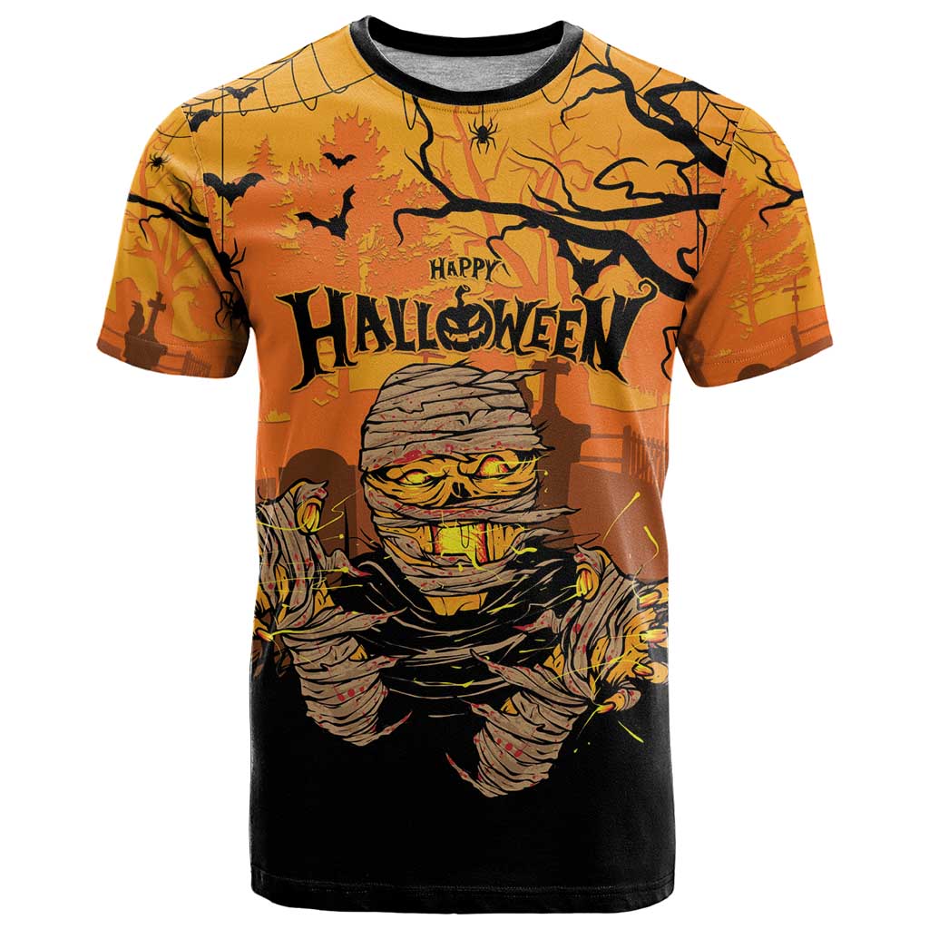 Personalized Halloween Egypt Mummy T-Shirt Trick or Treat Graphic Tee