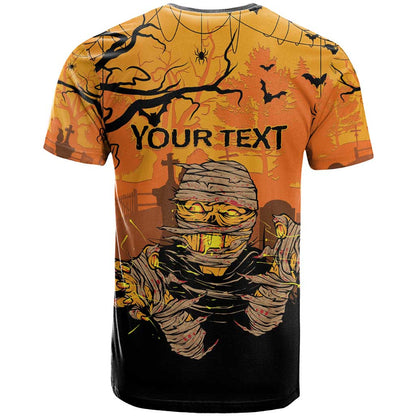 Personalized Halloween Egypt Mummy T-Shirt Trick or Treat Graphic Tee