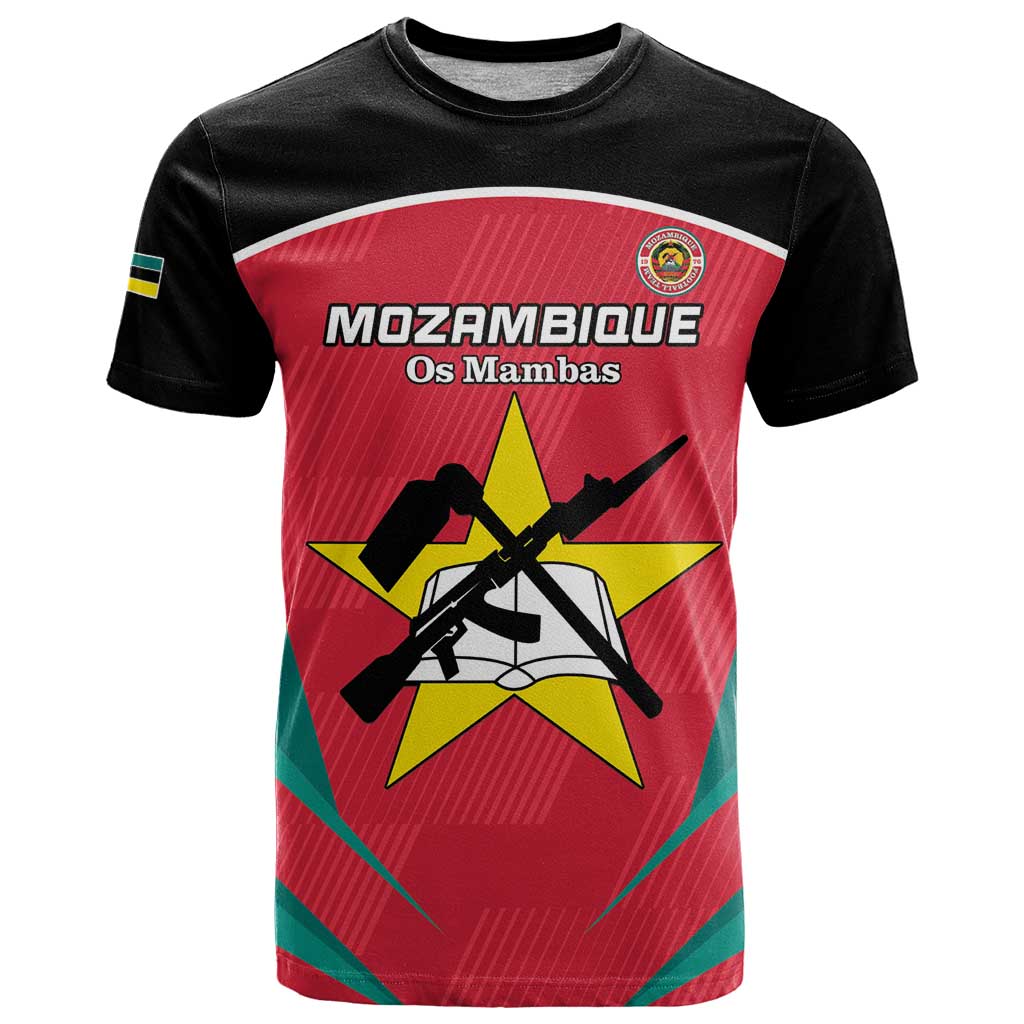 Custom Mozambique Football T-Shirt Go Os Mambas Graphic Tee