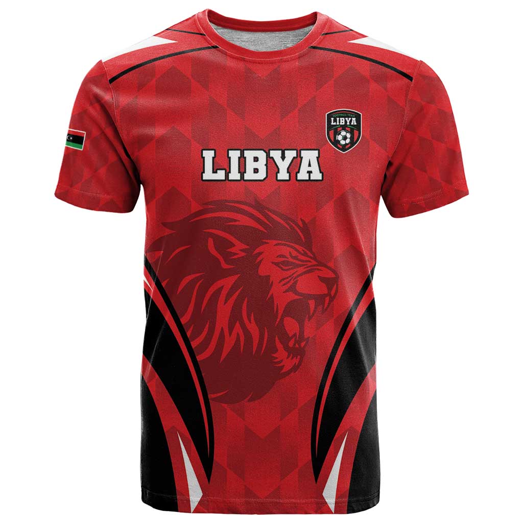 Custom Libya Football T-Shirt Go Fursan al-Mutawasit Graphic Tee