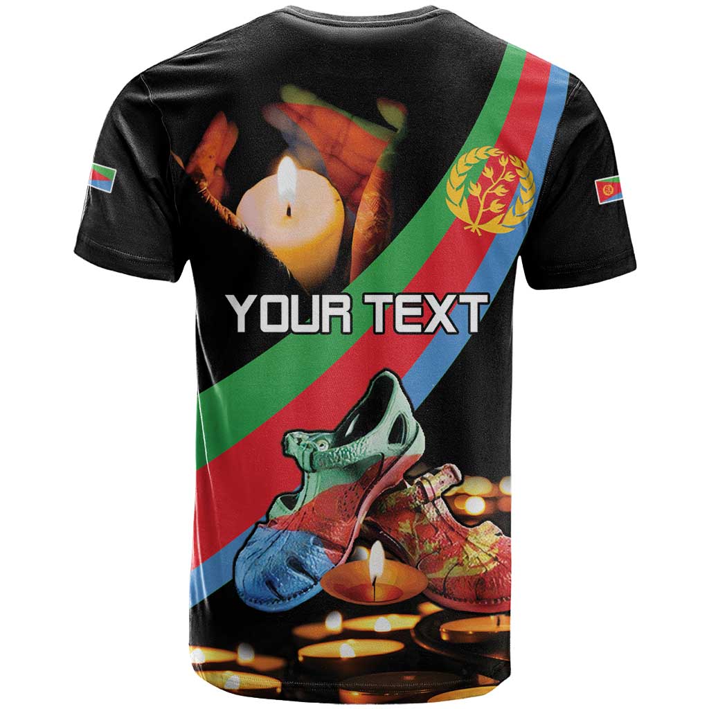 Personalized Eritrea Martyrs Day T-Shirt Candlelight Vigil Shida Shoes Graphic Tee