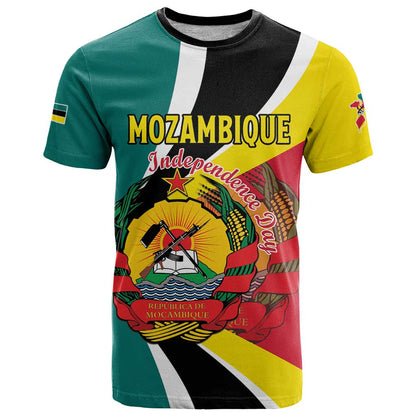 Personalized Mozambique T-Shirt 50 Years Anniversary Independence Day Graphic Tee