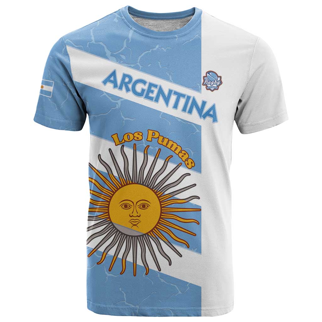 Argentina Rugby Custom T-Shirt Go Los Pumas Graphic Tee
