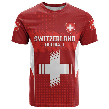 Custom Switzerland Football 2026 T-Shirt Hopp Schwiiz Graphic Tee