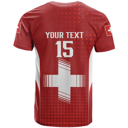 Custom Switzerland Football 2026 T-Shirt Hopp Schwiiz Graphic Tee