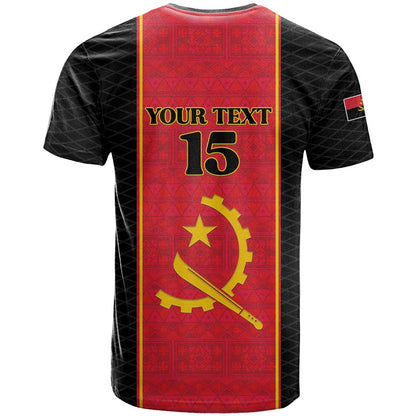 Custom Angola Football T-Shirt Come On Palancas Negras Graphic Tee