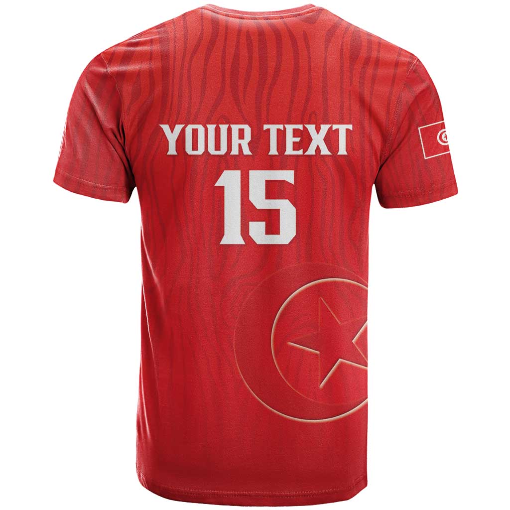 Custom Tunisia Football T-Shirt Eagles of Carthage Rise Graphic Tee