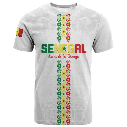 Custom Senegal Football T-Shirt Go Champions Lions de la Teranga Graphic Tee
