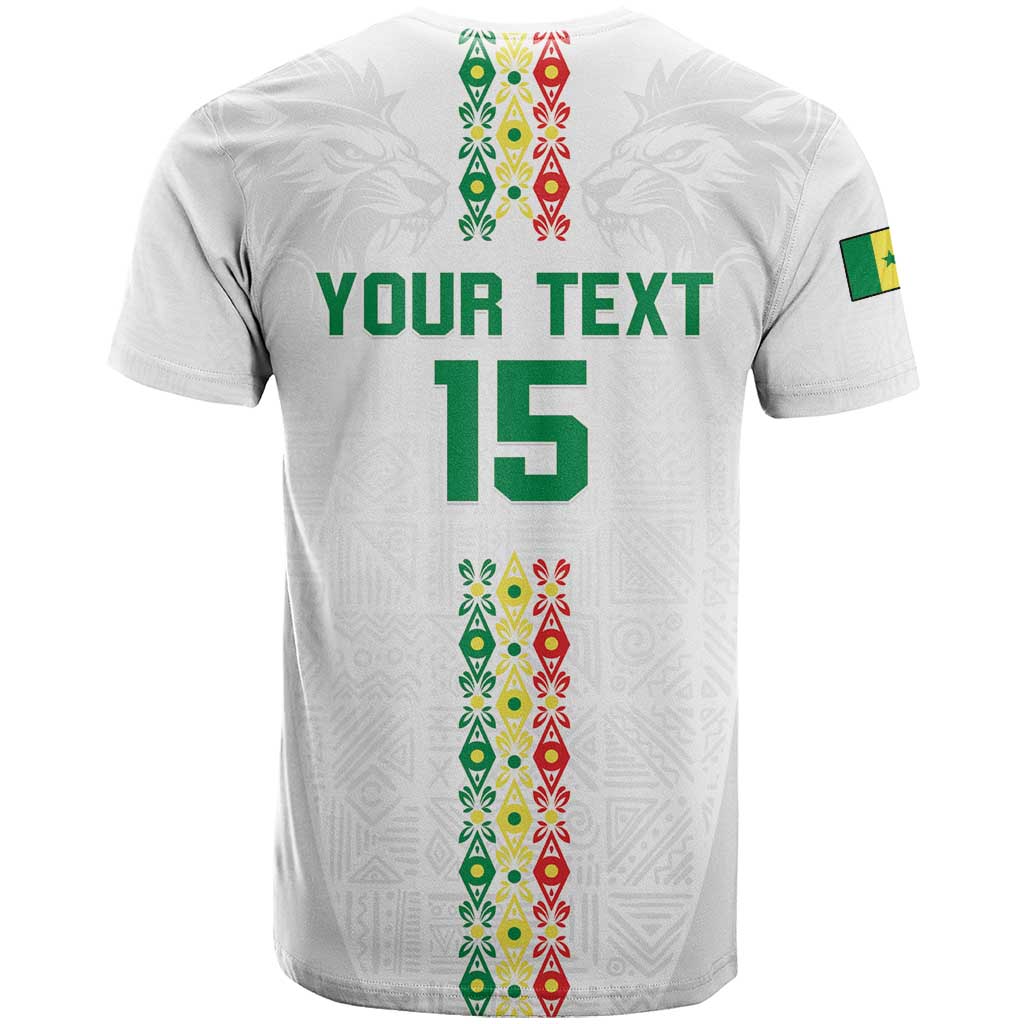 Custom Senegal Football T-Shirt Go Champions Lions de la Teranga Graphic Tee