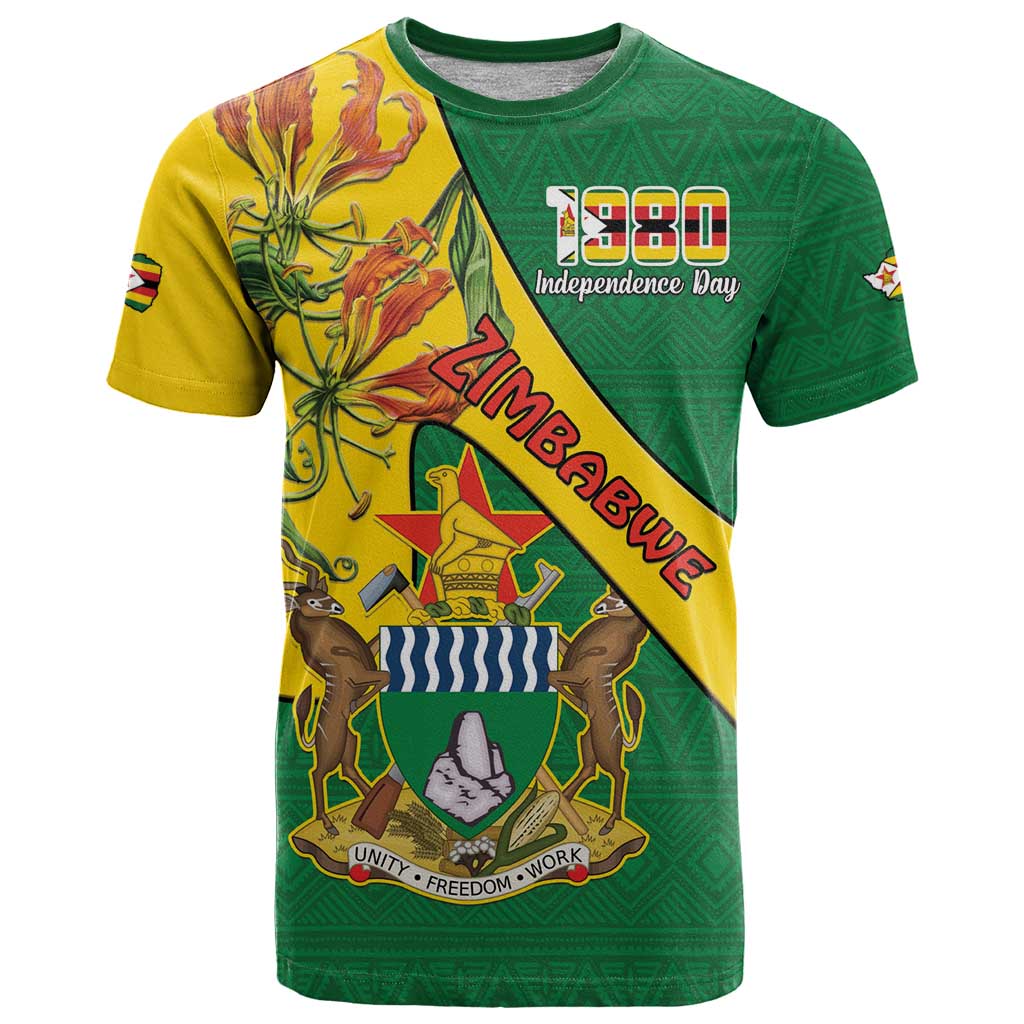 Personalised Zimbabwe T-Shirt 1980 Independence Day Graphic Tee