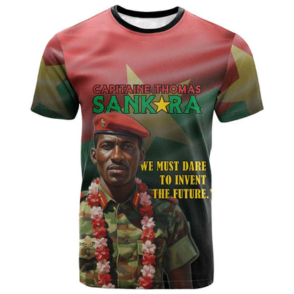 Capitaine Thomas Sankara T-Shirt We Must Dare To Invent The Future Graphic Tee