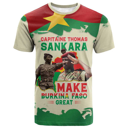 Thomas Sankara T-Shirt Make Burkina Faso Great Graphic Tee