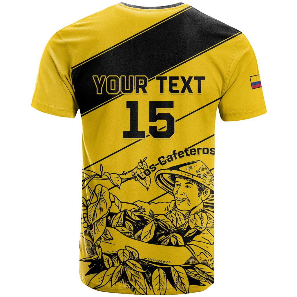 Custom Colombia Football T-Shirt Go Los Cafeteros Graphic Tee