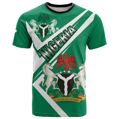 Nigeria Coat Of Arms T-Shirt Sporty Style Graphic Tee