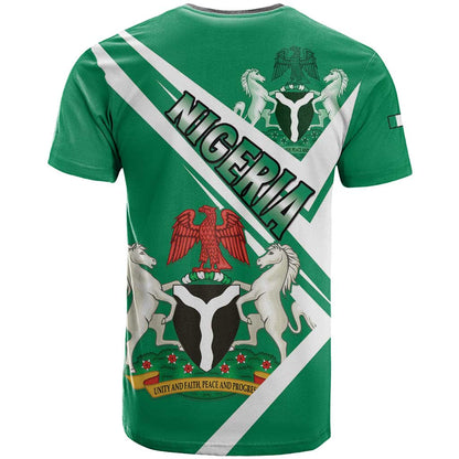 Nigeria Coat Of Arms T-Shirt Sporty Style Graphic Tee